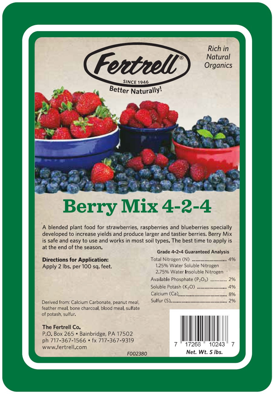best potting mix for berries Berry Mix 4-2-4 organic and natural fertilizer for berries – Easy Organic