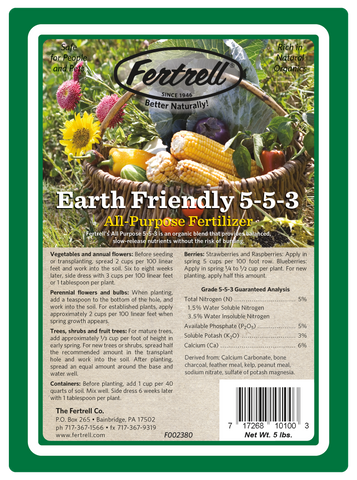 Earth Friendly All Purpose Fertilizer 5 lb