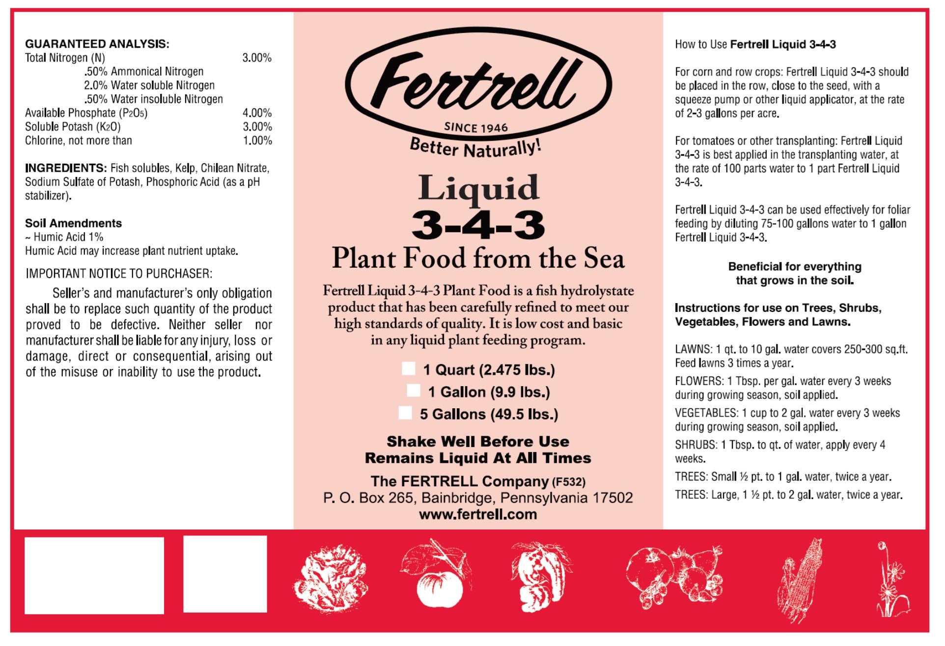 organic liquid fertilizer nutrient content Organic and natural kelp fish emulsion and humates liquid fertilizer – Easy  Organic