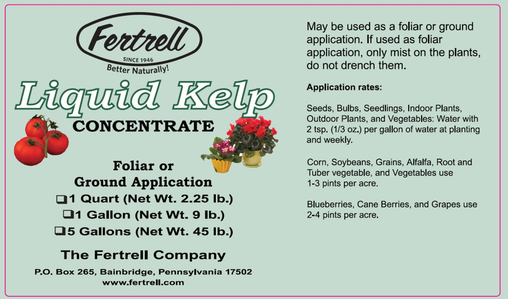 seaweed fertilizer for indoor plants Liquid kelp seaweed concentrate